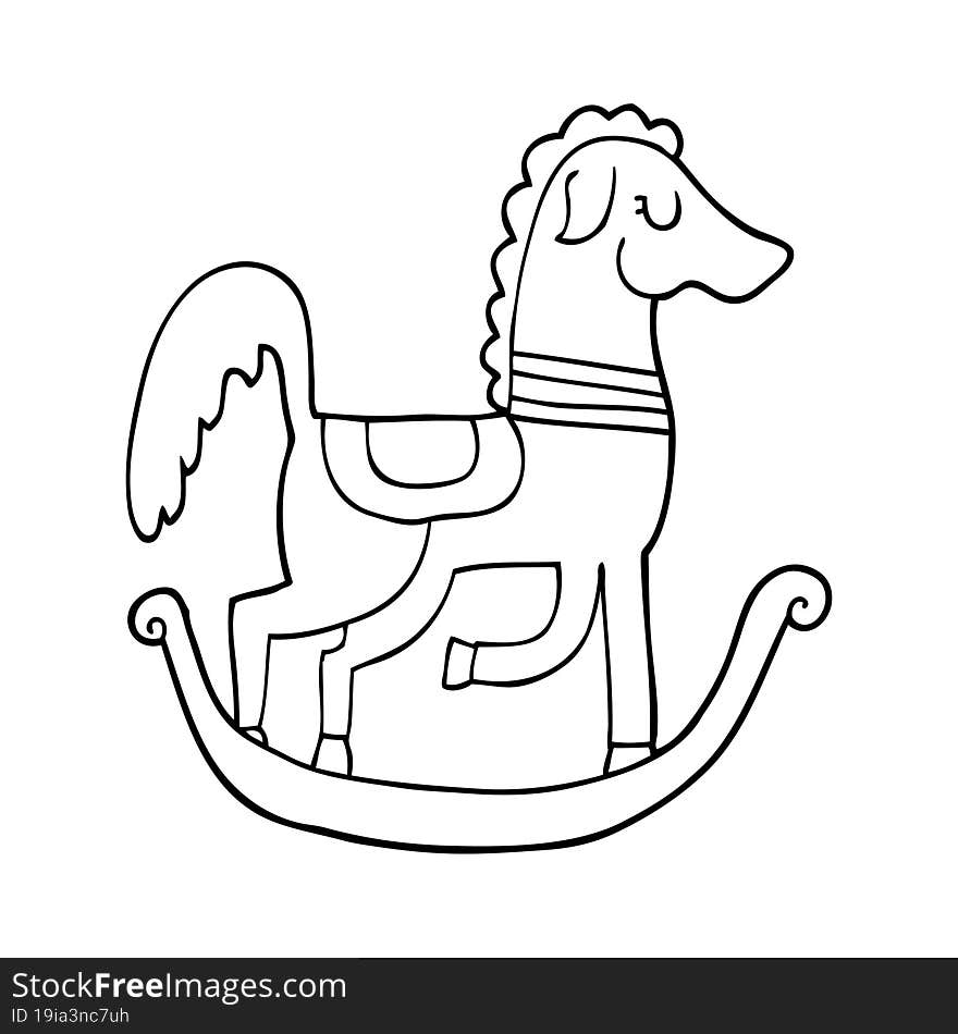 Cartoon Rocking Horse