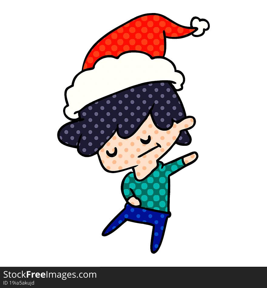 Christmas Cartoon Of Kawaii Boy