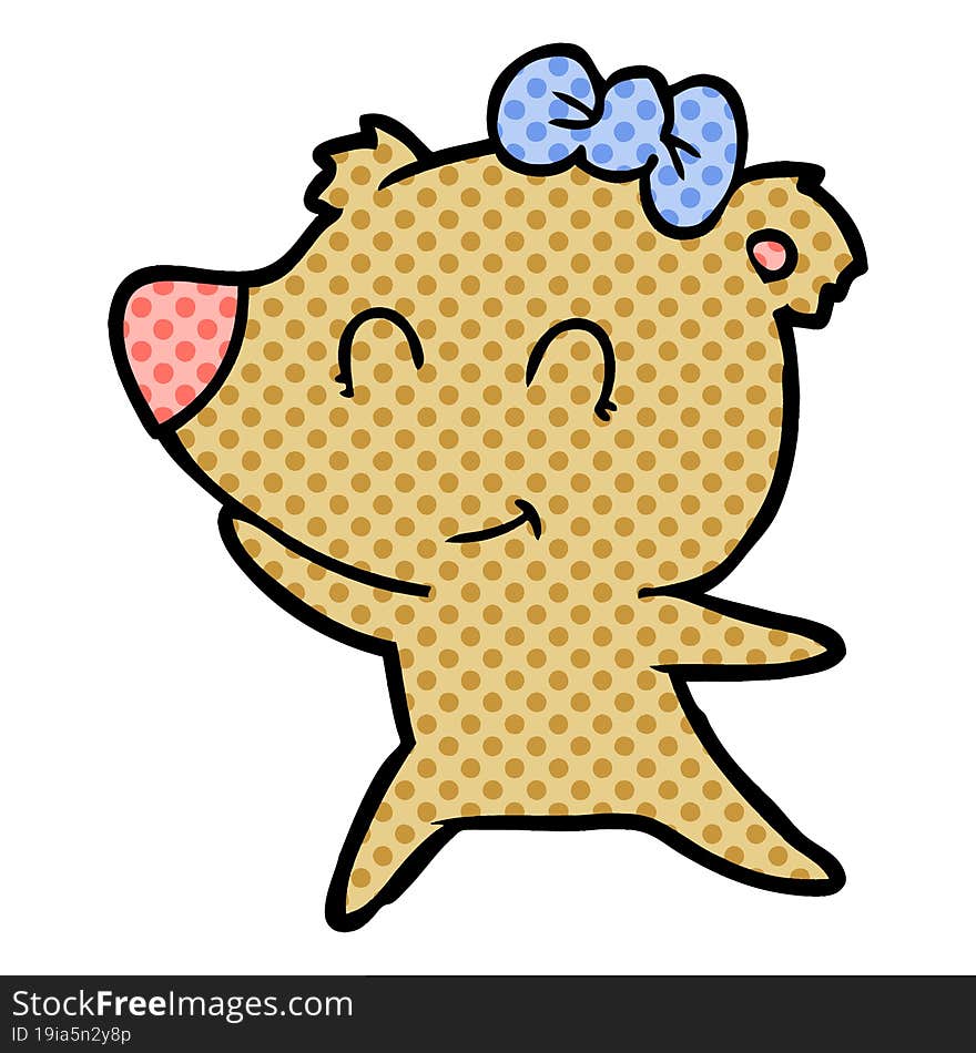 female bear cartoon. female bear cartoon