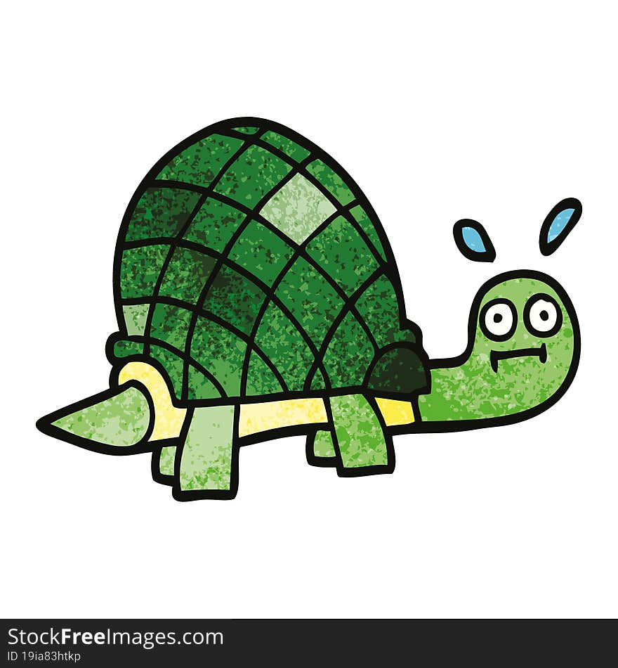 cartoon doodle funny tortoise