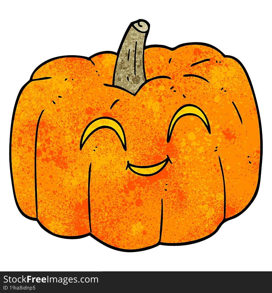 textured cartoon halloween pumpkin