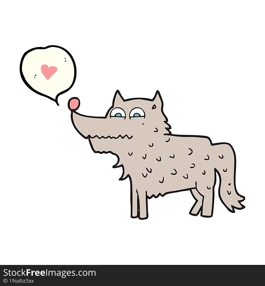 Speech Bubble Cartoon Dog