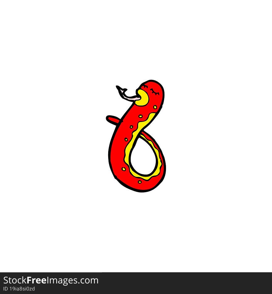 funny cartoon snake