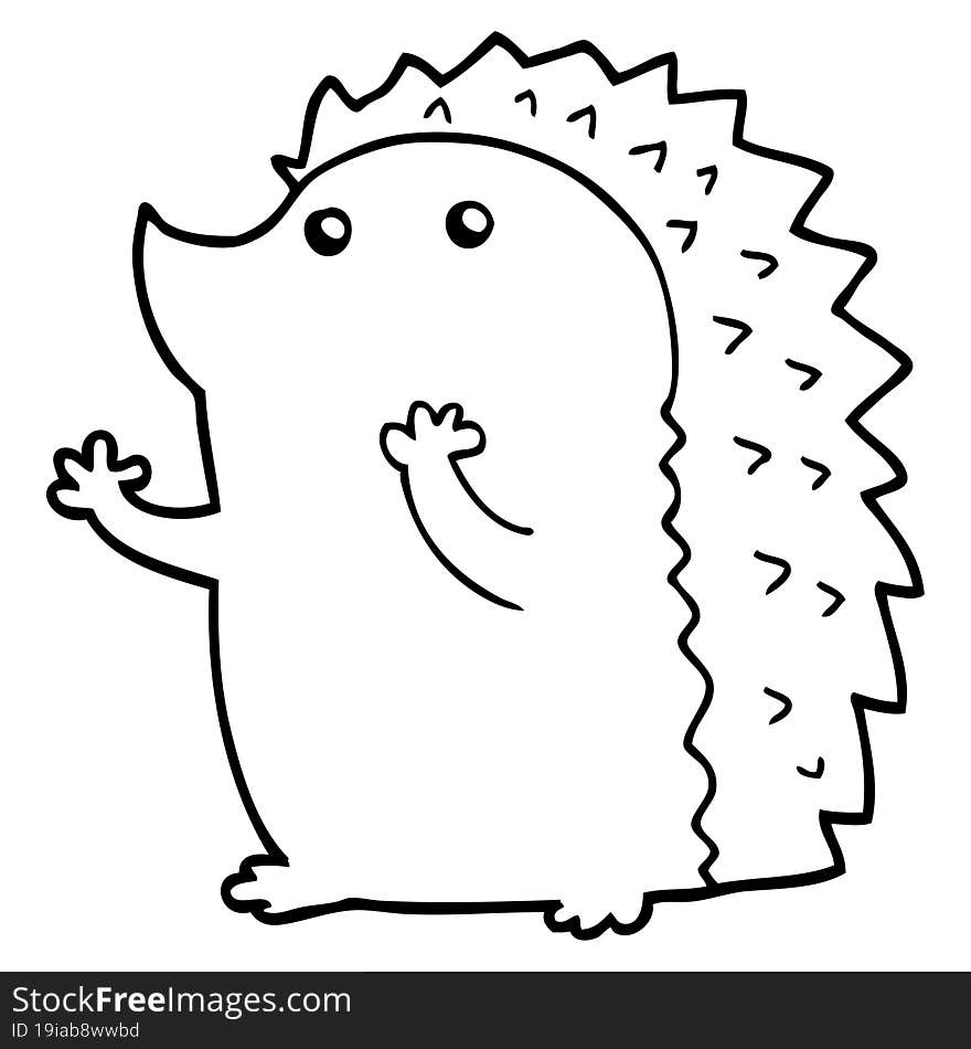 cartoon hedgehog