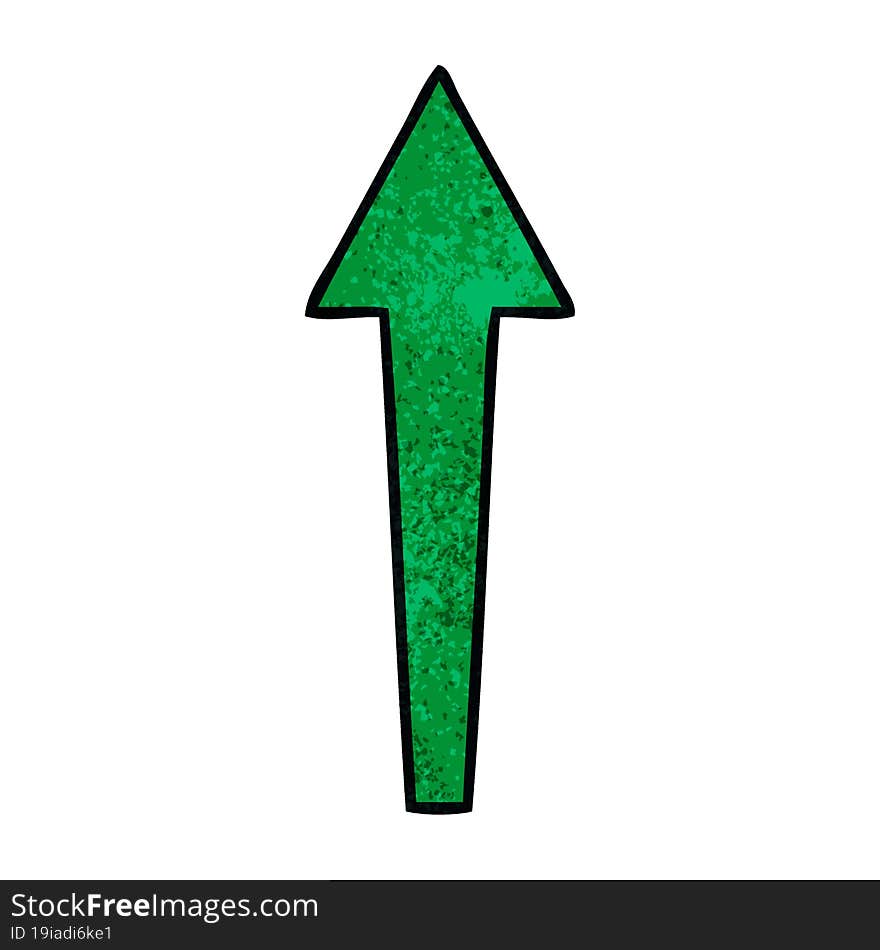 Quirky Hand Drawn Cartoon Arrow