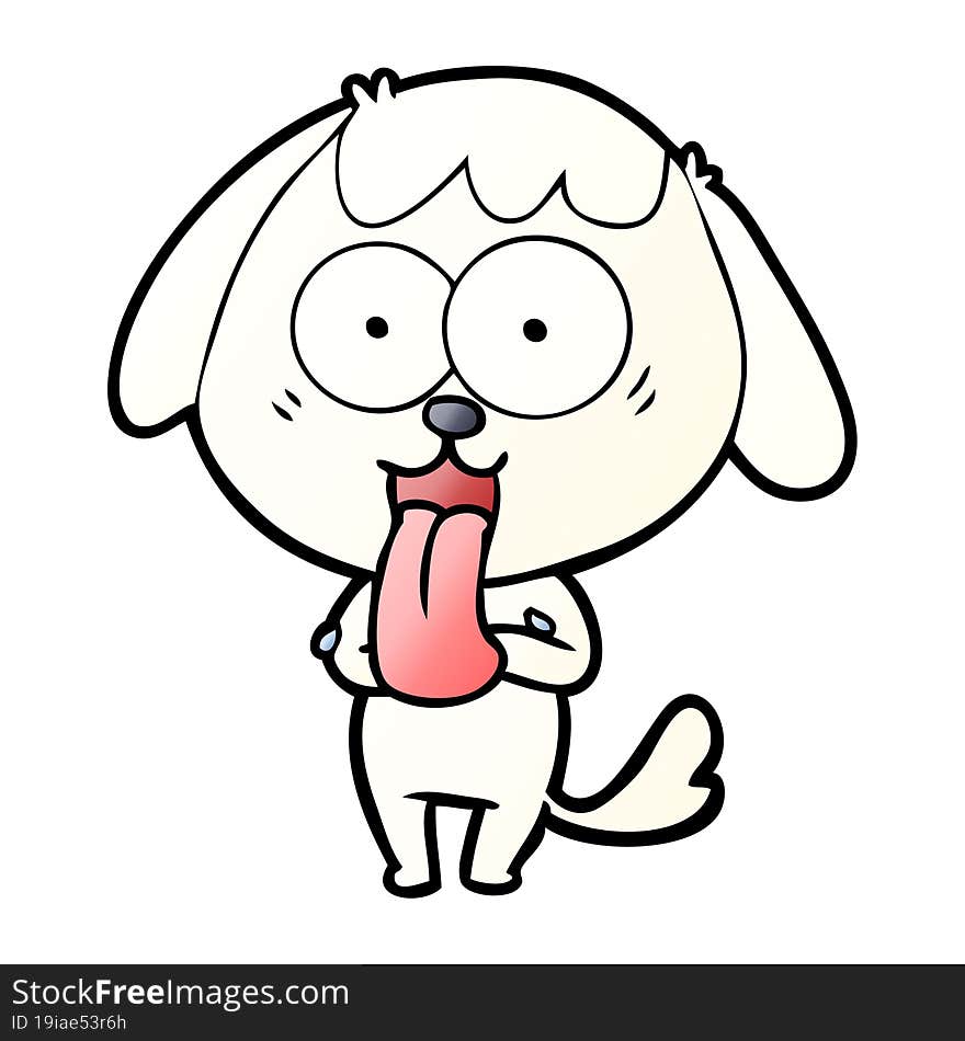 cute cartoon dog. cute cartoon dog