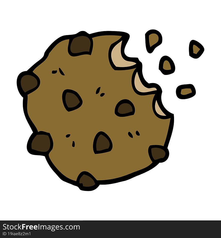 Cartoon Doodle Chocolate Biscuit