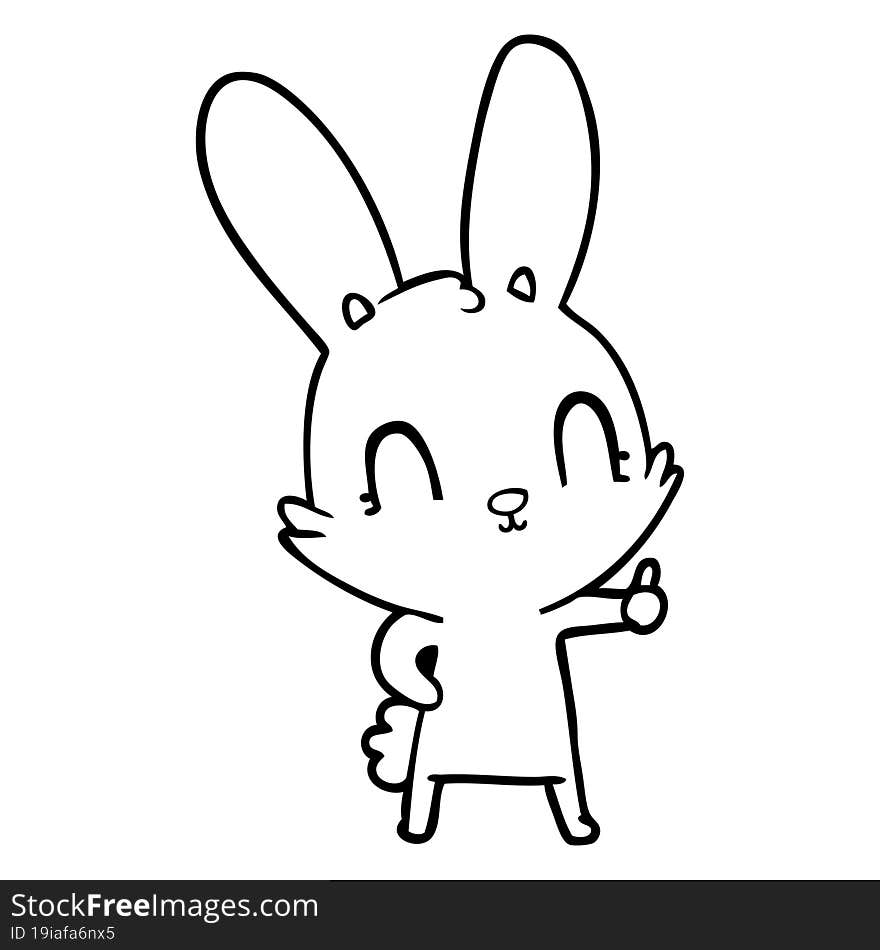 cute cartoon rabbit. cute cartoon rabbit