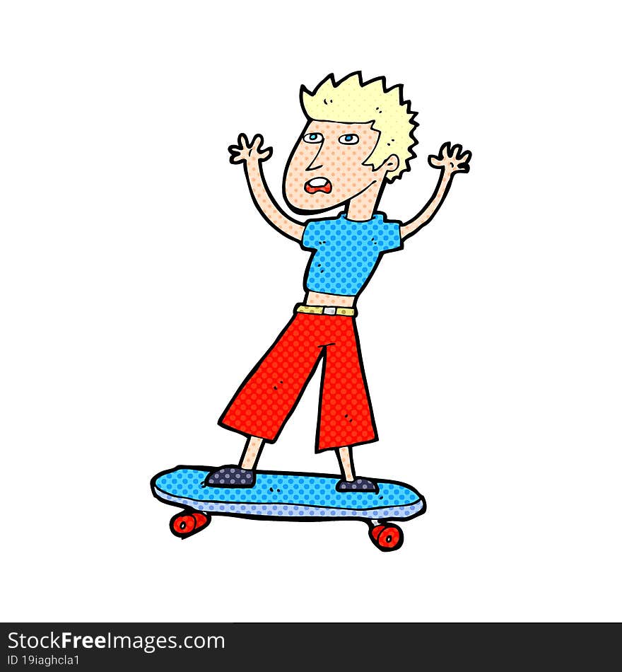 Cartoon Skater Boy