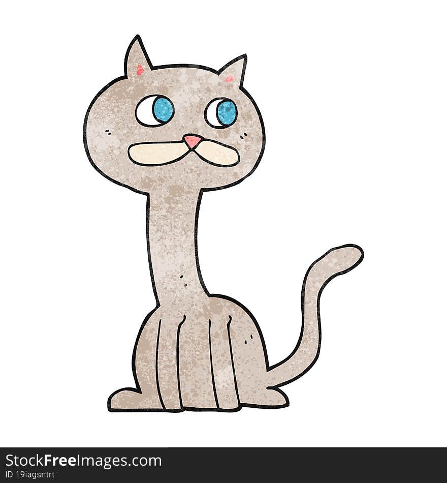 Textured Cartoon Cat