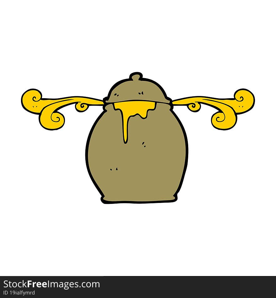 cartoon honey pot