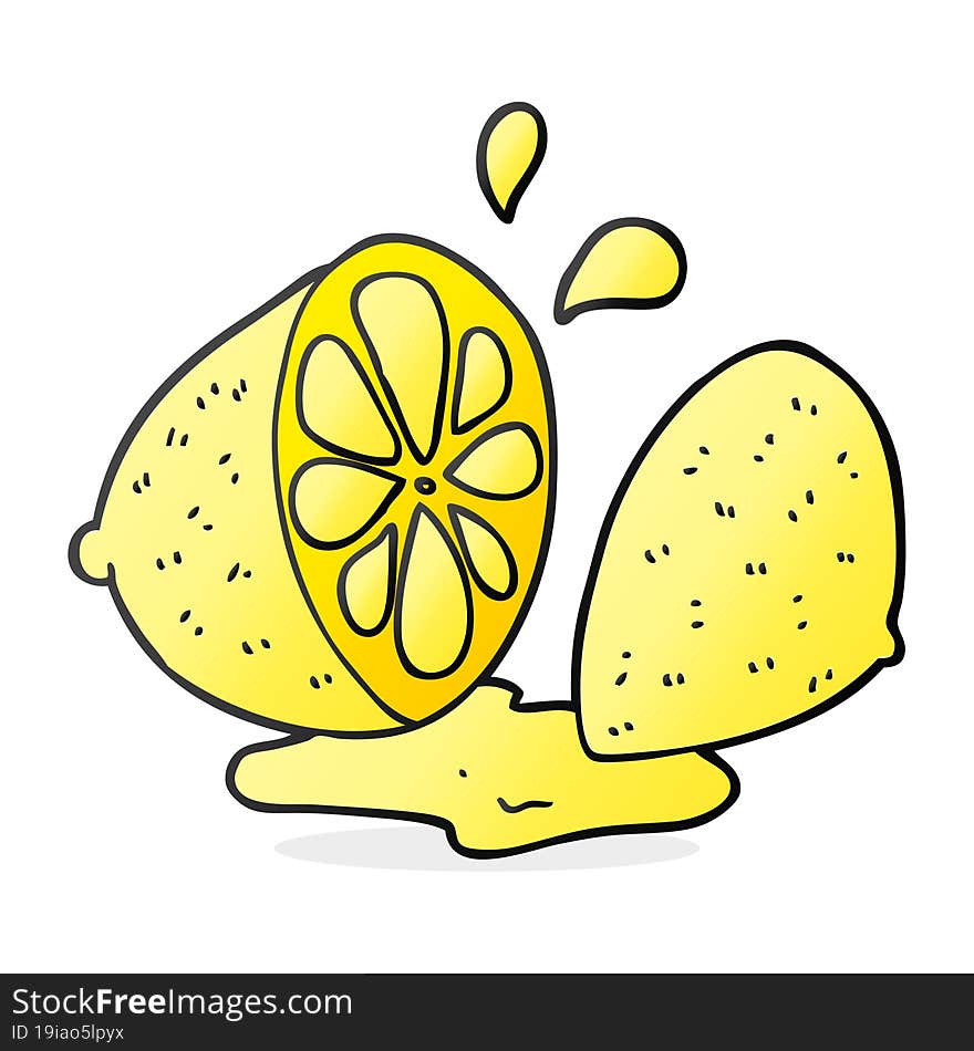 Cartoon Cut Lemon