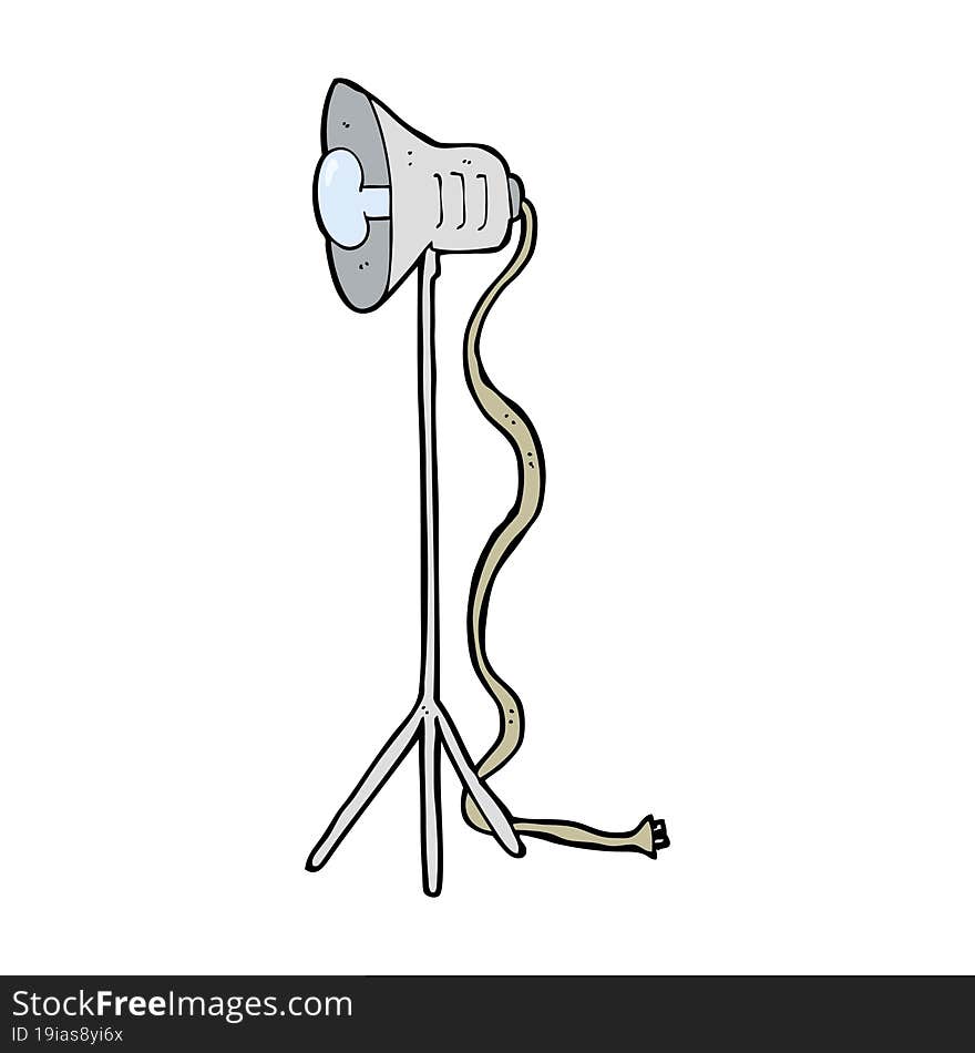 cartoon photography studio lamp