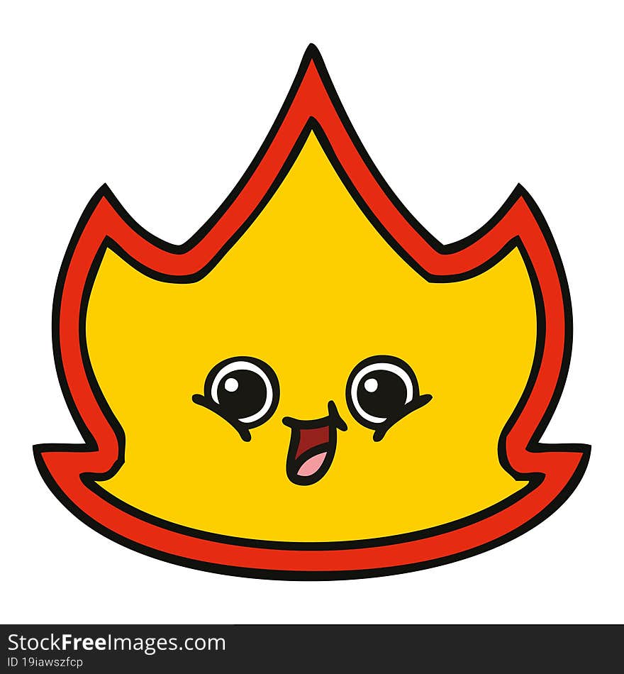 cute cartoon fire