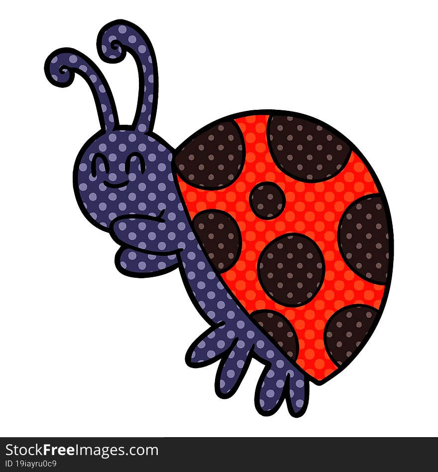 cute cartoon ladybug. cute cartoon ladybug