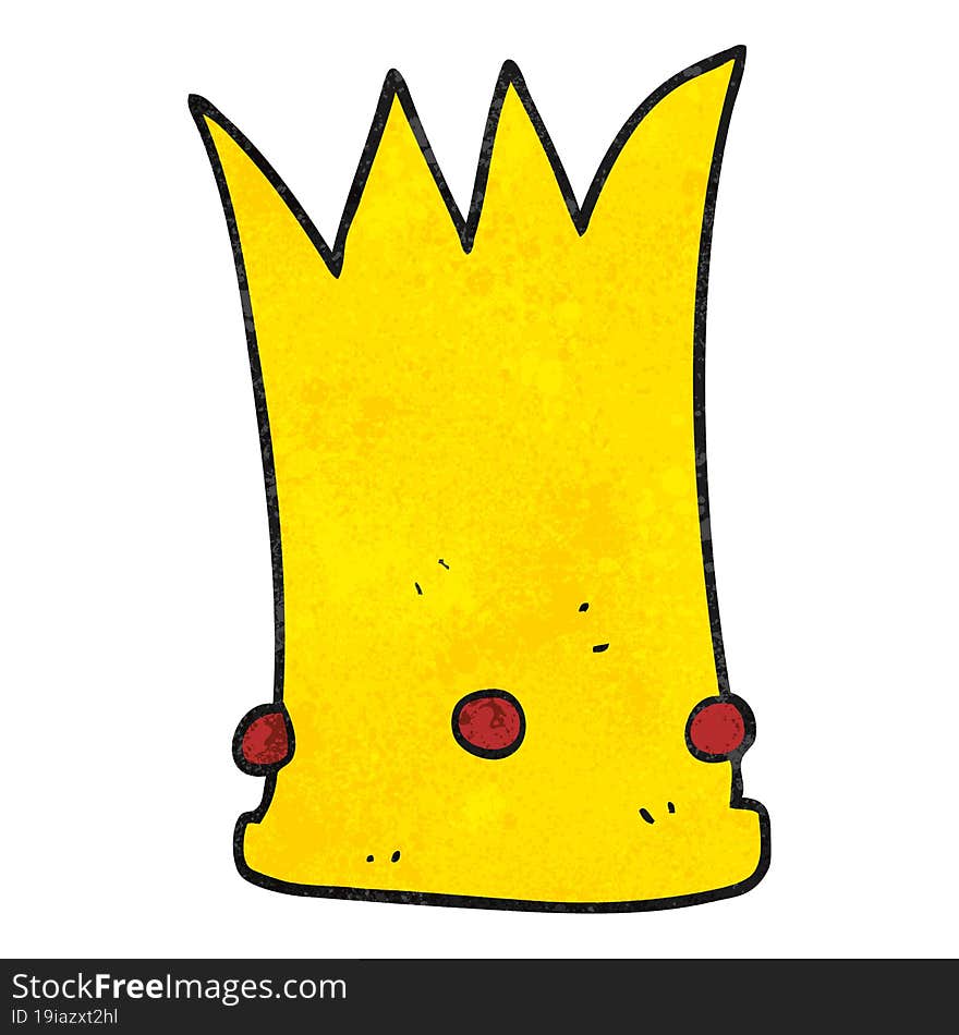 textured cartoon tall crown