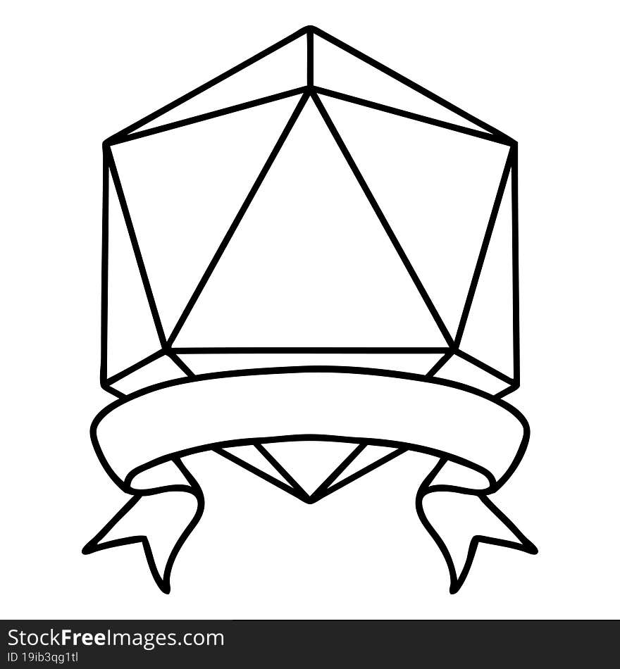 natural 20 critical hit D20 dice roll illustration