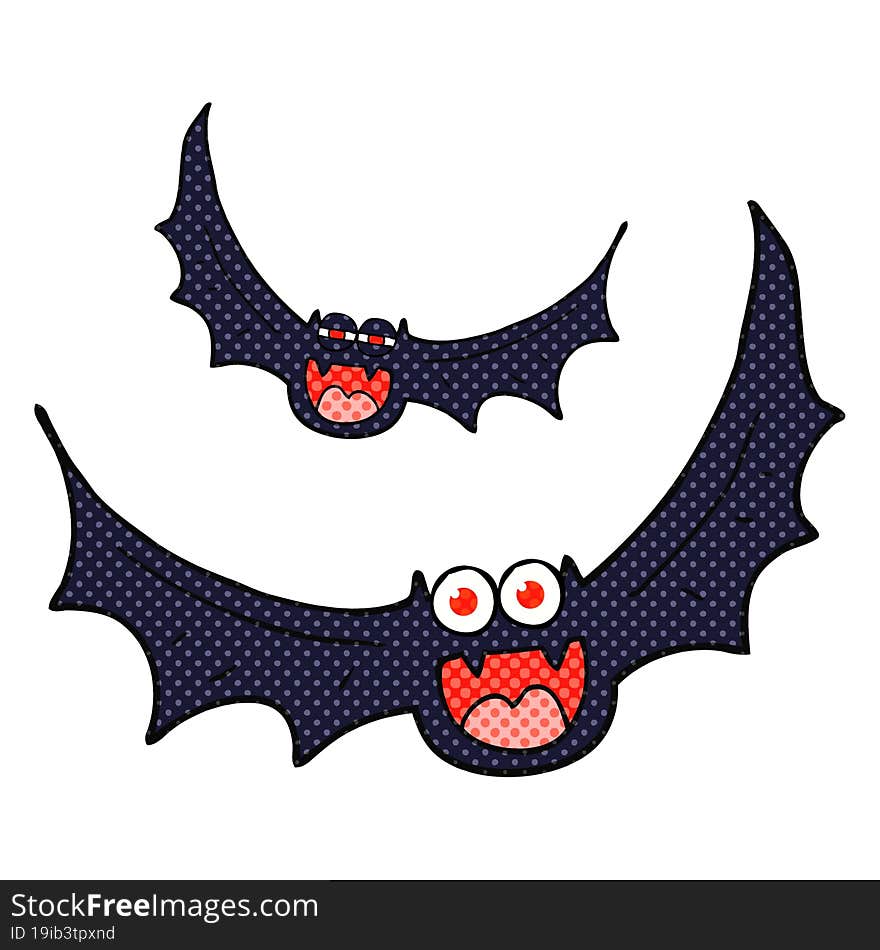 cartoon halloween bats