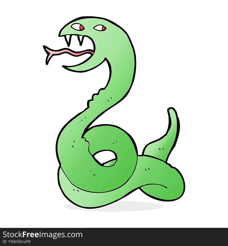 cartoon hissing snake