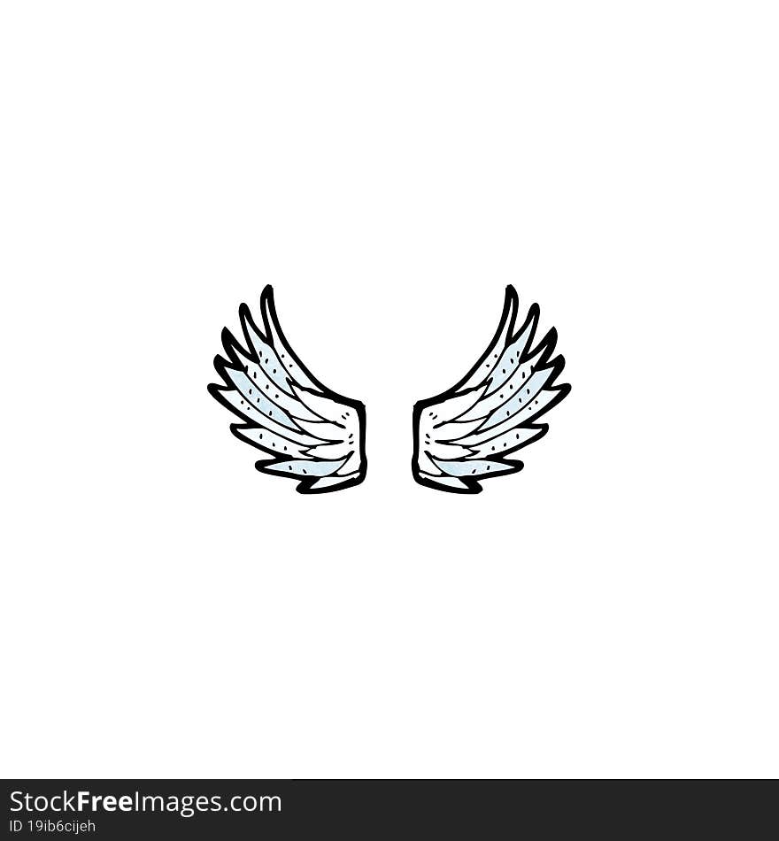 Cartoon Angel Wings