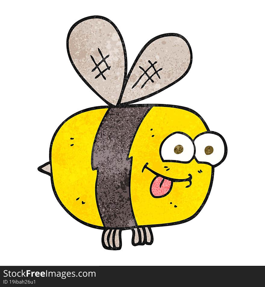 Textured Cartoon Bee