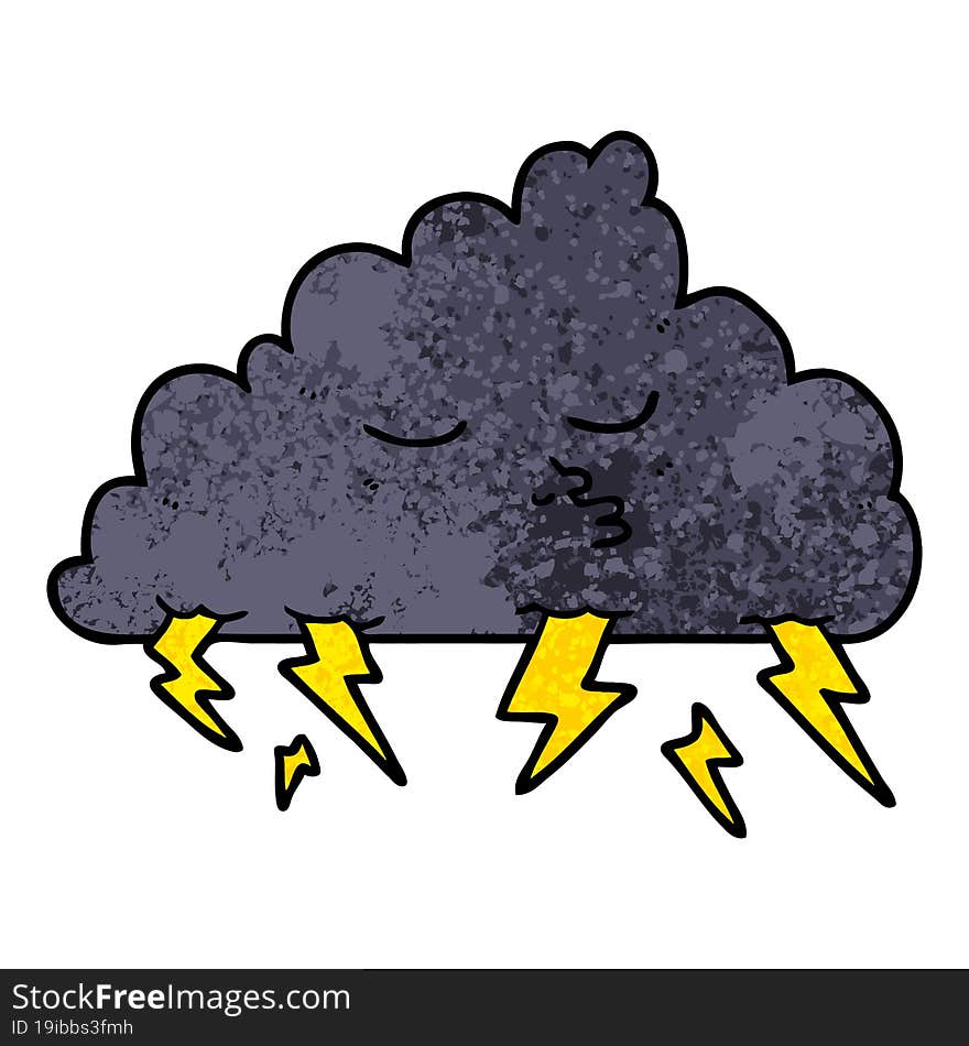 cartoon storm cloud. cartoon storm cloud