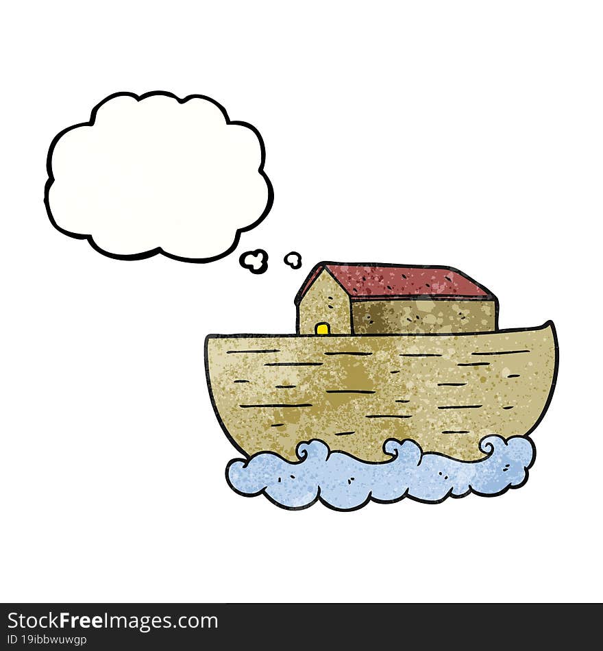 thought bubble textured cartoon noah s ark