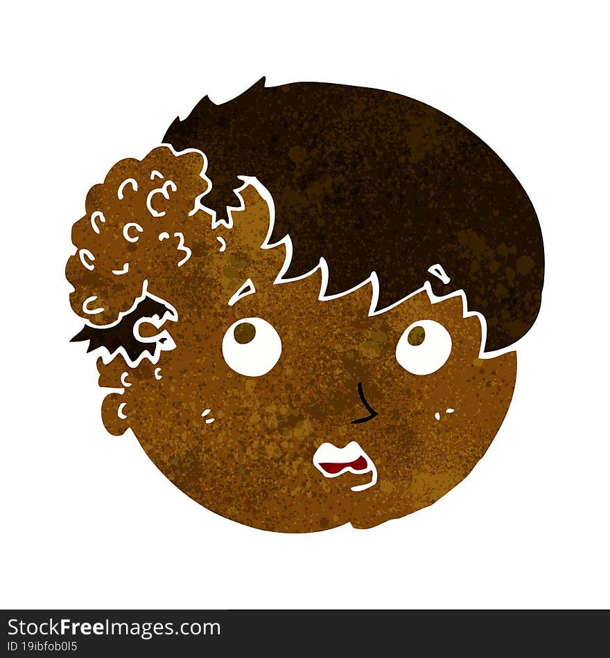 Cartoon Boy With Ugly Growth On Head