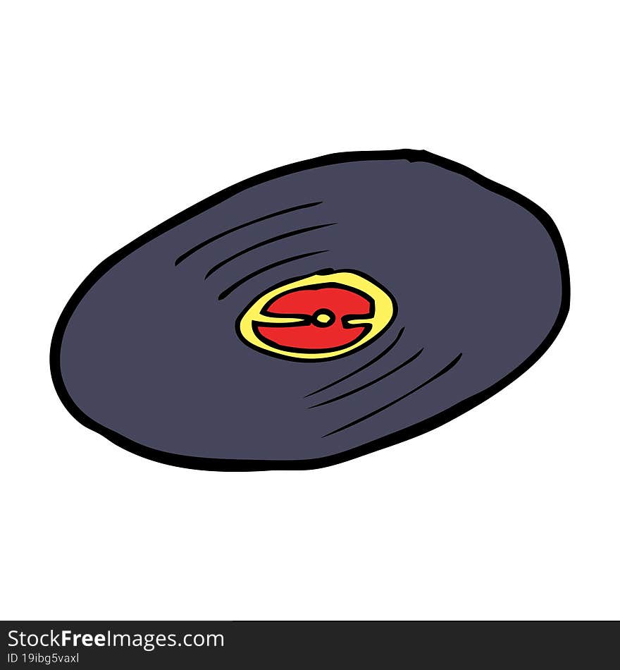 cartoon vinyl record