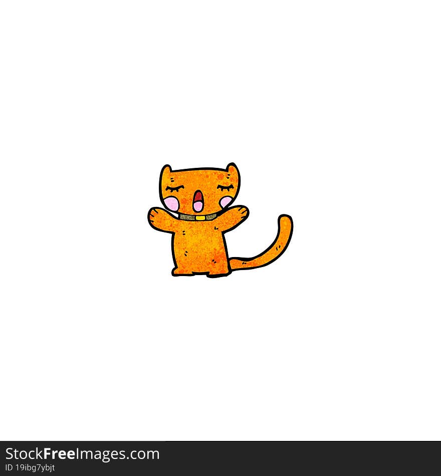 Funny Cartoon Cat