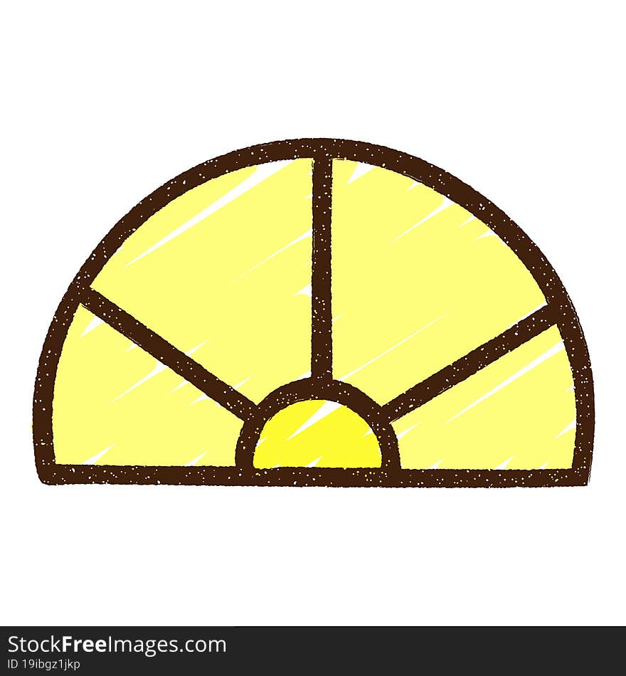 Pie Chart Chalk Drawing