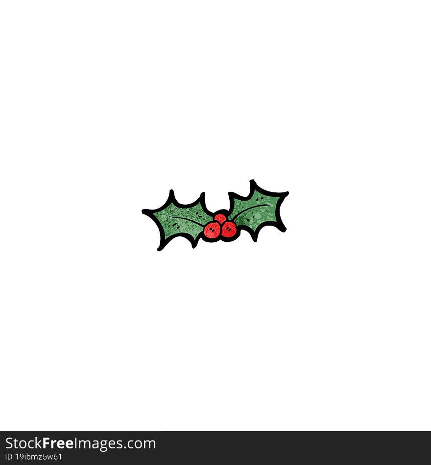 Holly Cartoon Design Element