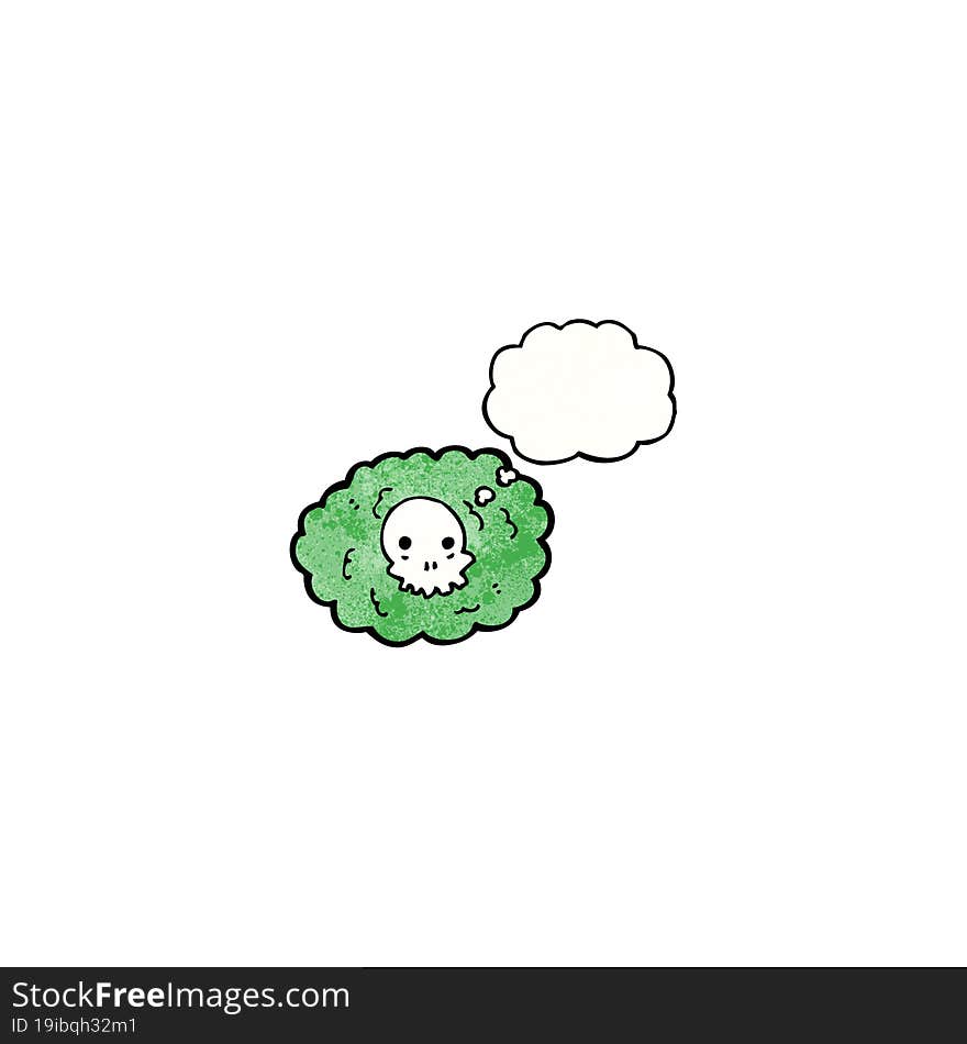 Spooky Gas Cloud Cartoon