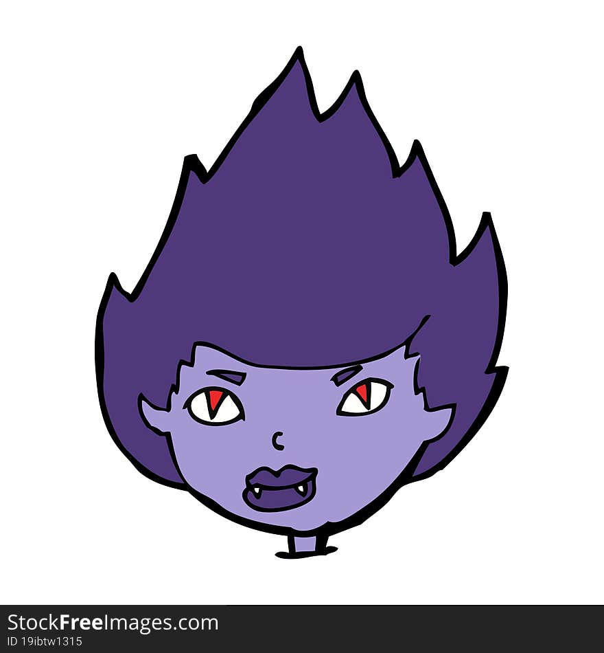 Cartoon Vampire Head