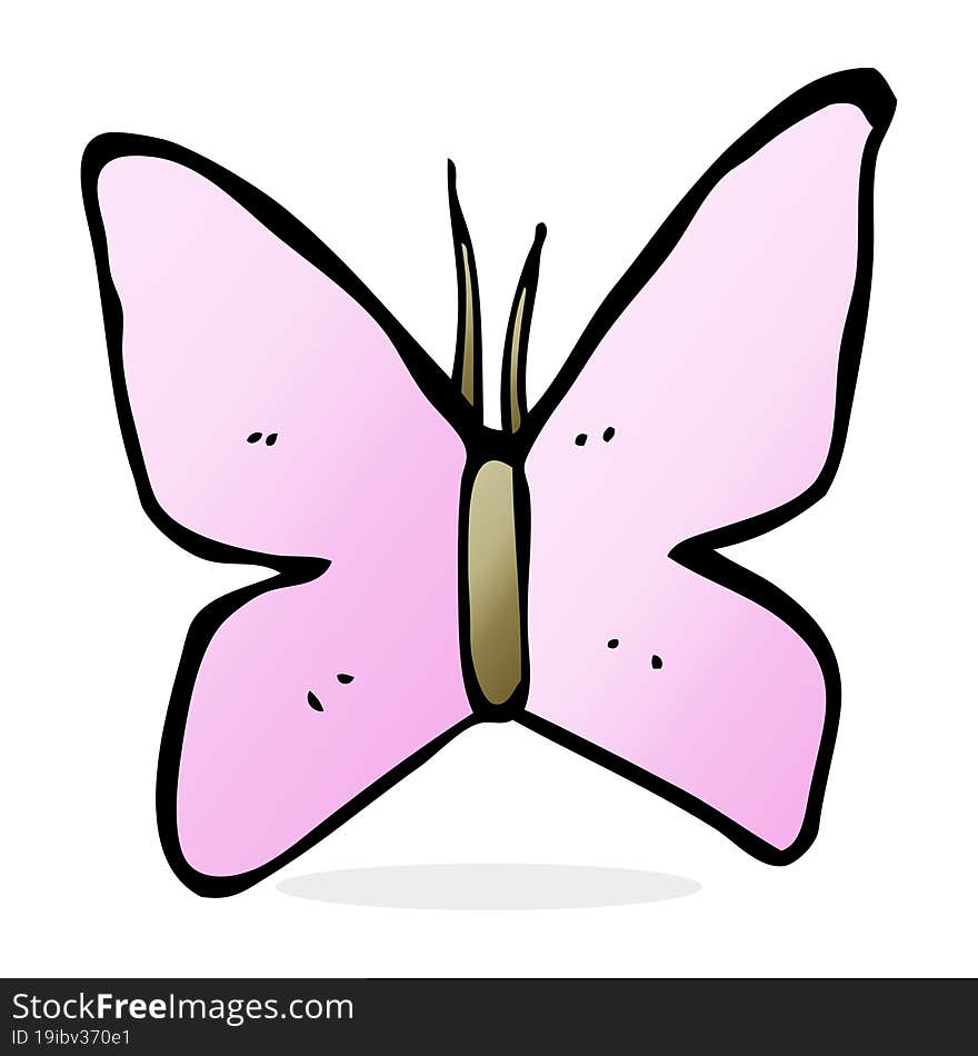 cartoon butterfly symbol