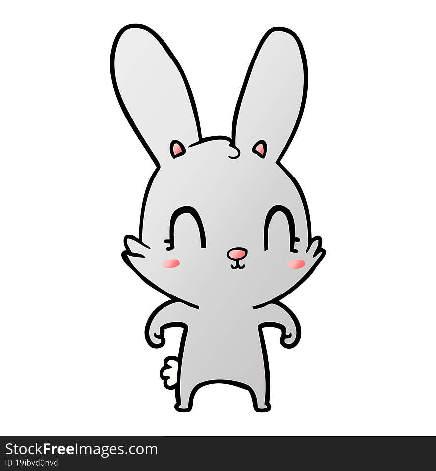 cute cartoon rabbit. cute cartoon rabbit