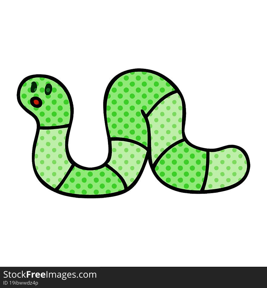 comic book style quirky cartoon snake. comic book style quirky cartoon snake