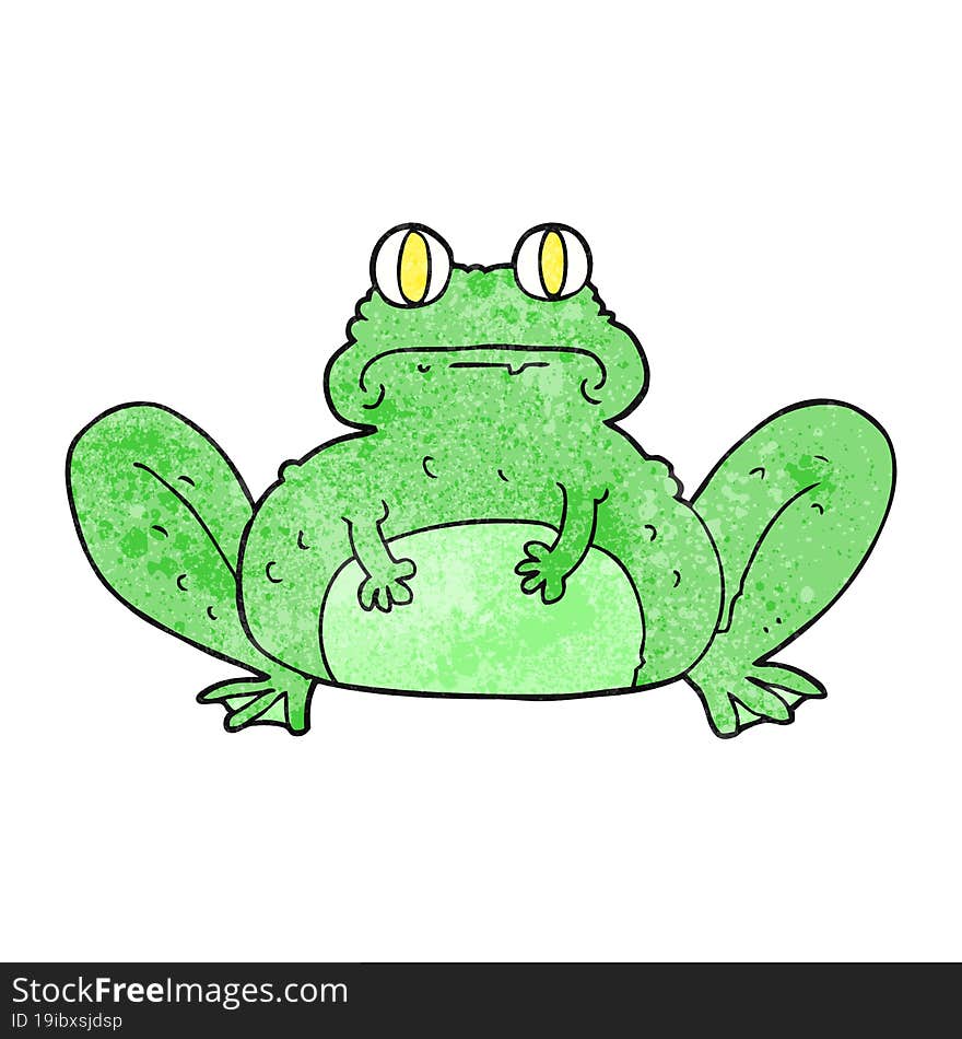 textured cartoon frog