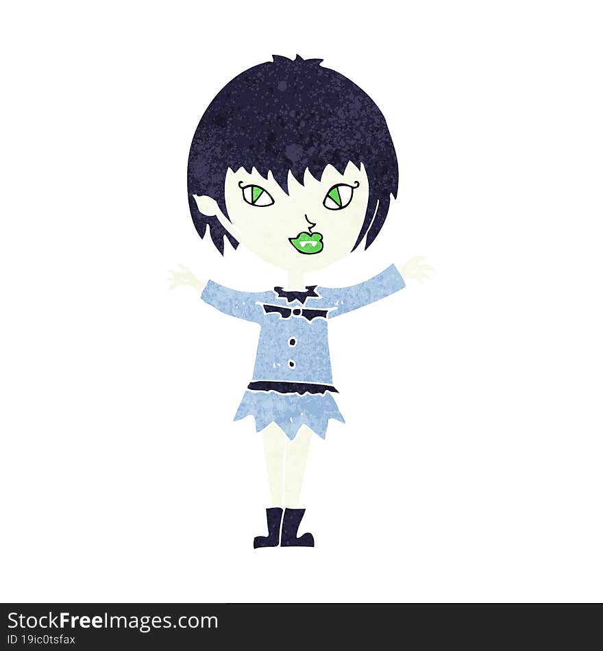 Cartoon Vampire Girl