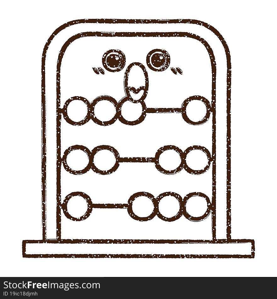 Abacus Charcoal Drawing