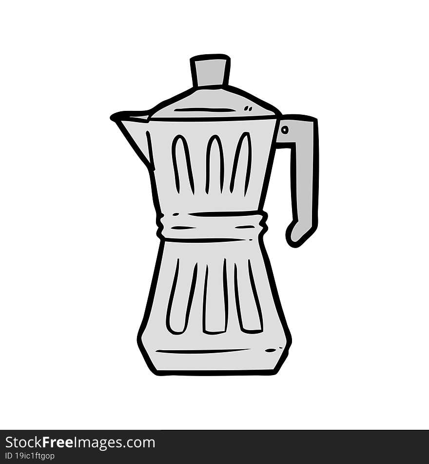 cartoon espresso maker. cartoon espresso maker