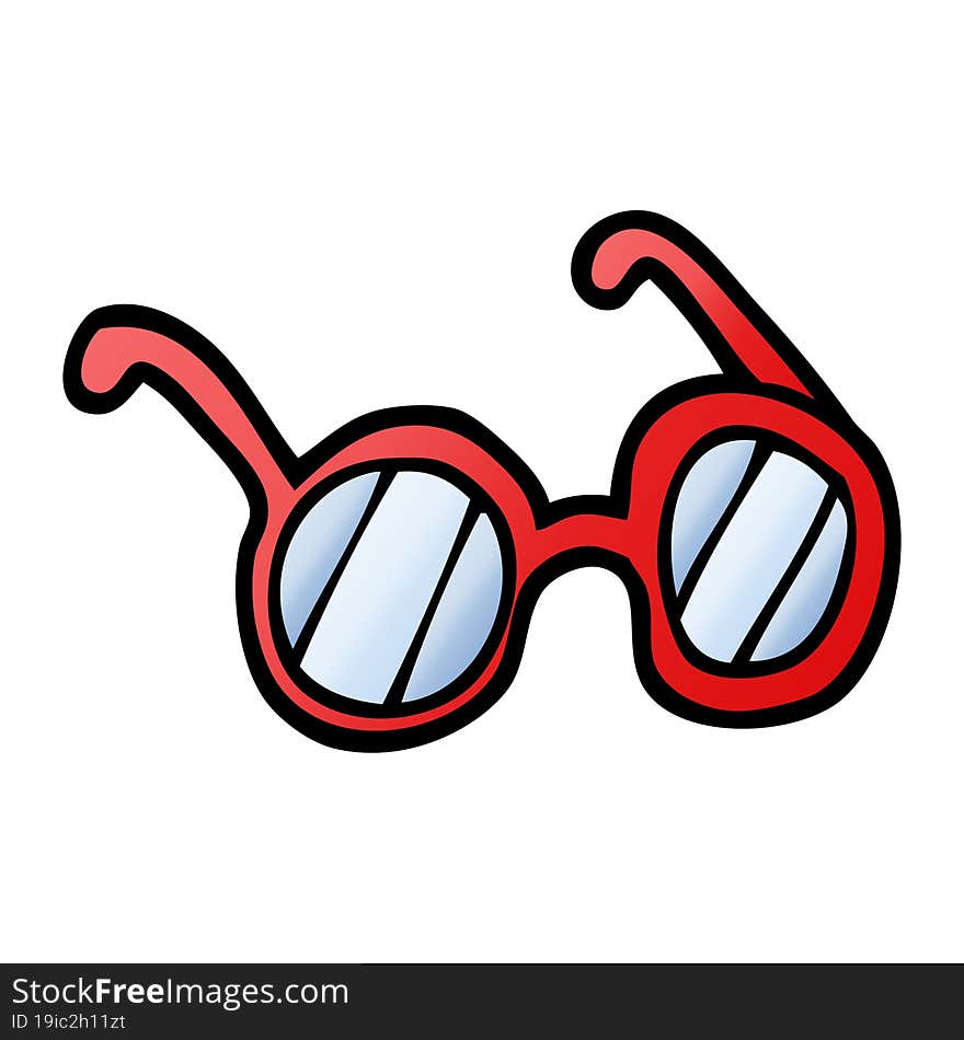 vector gradient illustration cartoon spectacles