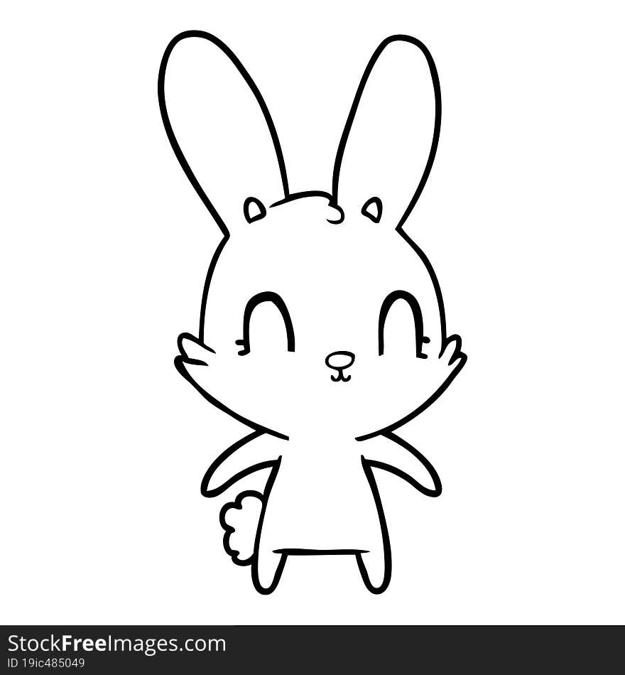 cute cartoon rabbit. cute cartoon rabbit