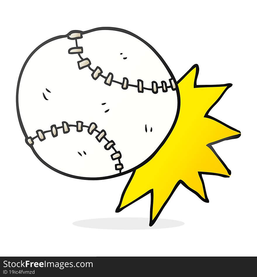 Cartoon Baseball Ball