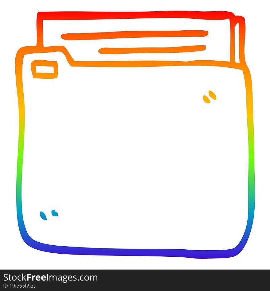 rainbow gradient line drawing cartoon file