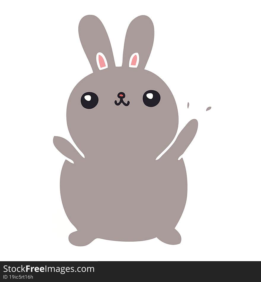 hand drawn quirky cartoon rabbit. hand drawn quirky cartoon rabbit