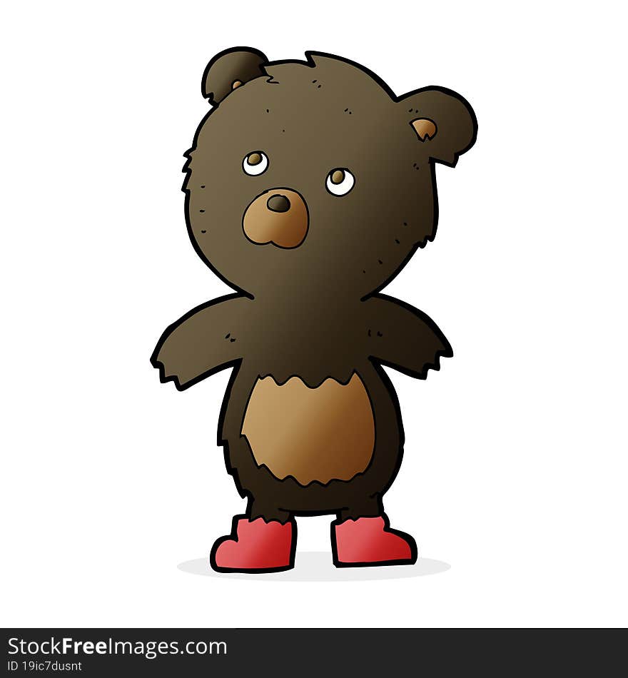 cartoon cute little bear