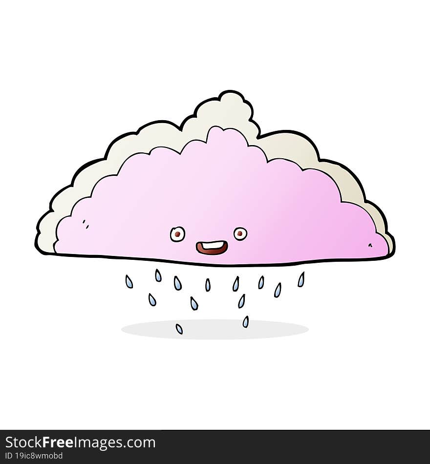 Cartoon Rain Cloud