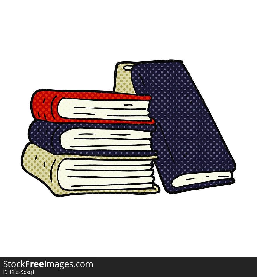 Cartoon Stack Of Books