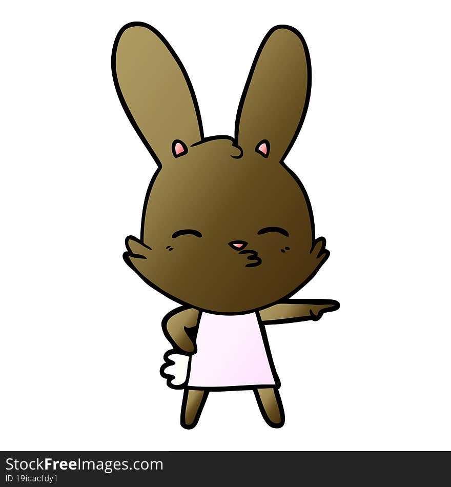 curious bunny cartoon. curious bunny cartoon